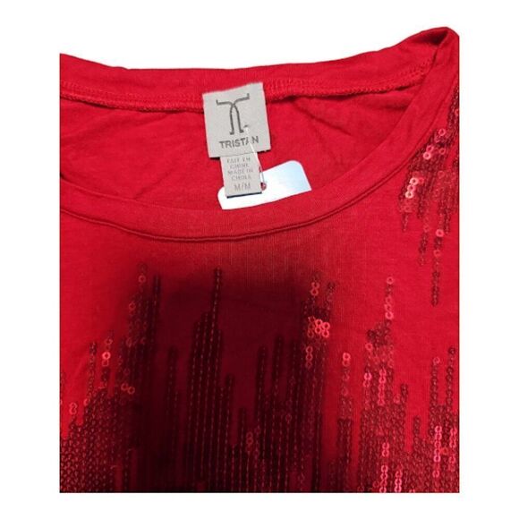 Red sequin shirt - Picture 2 of 5